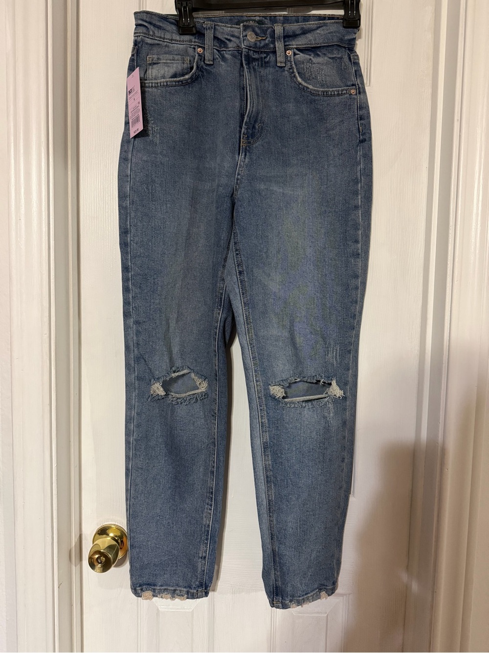 wild fable Light Blue Distressed Boyfriend Jeans